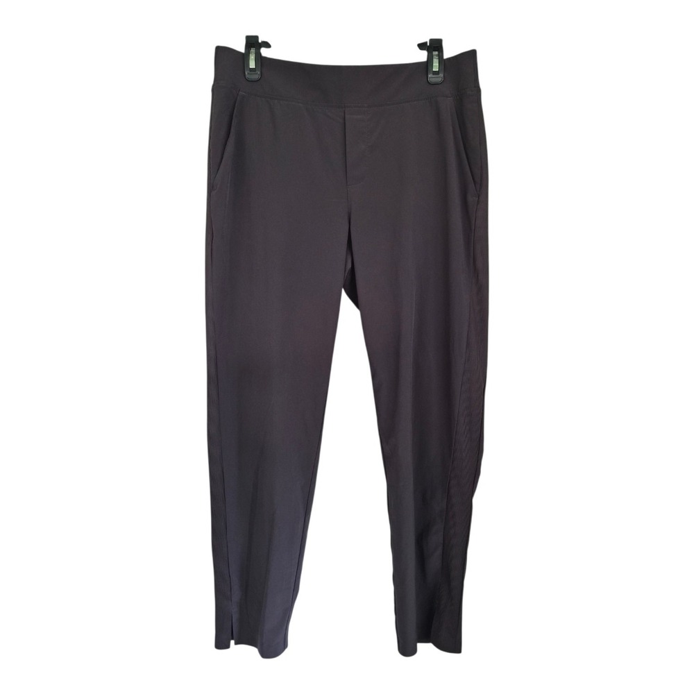 Athleta Brooklyn Ankle Pant Womens 10 Brown Travel Career Stretch Minimalist
